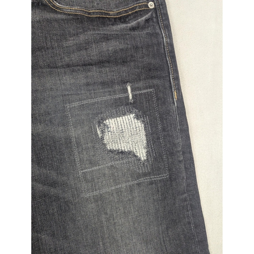 Calvin Klein Jeans  Mens 36x32 Gray CKJ 056 Athletic Taper Distressed Denim - Picture 4 of 16